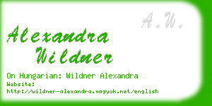 alexandra wildner business card